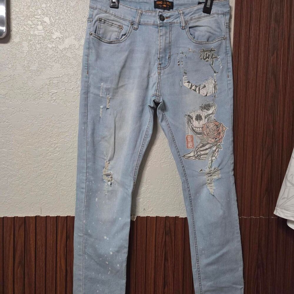 Ring-of-fire Men's multi Jeans